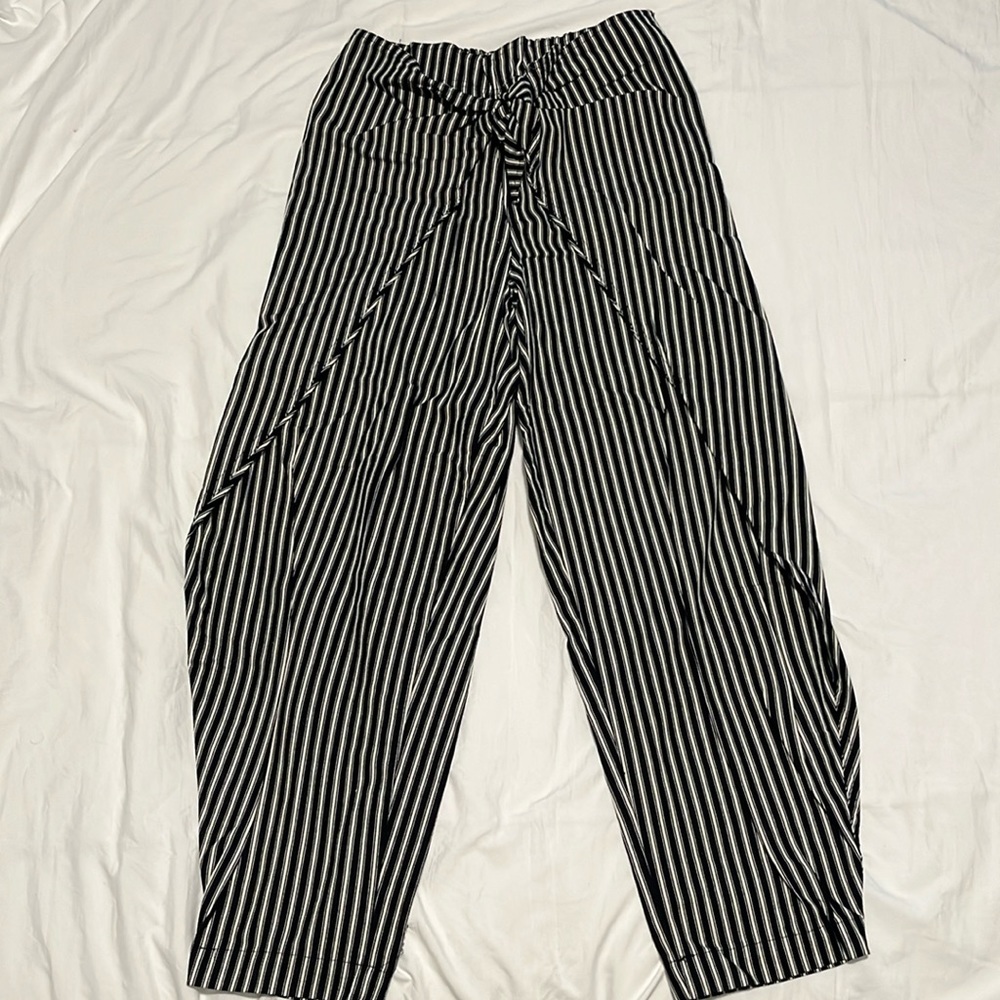 Urban Outfitters Stripped Flowy Tie Pants